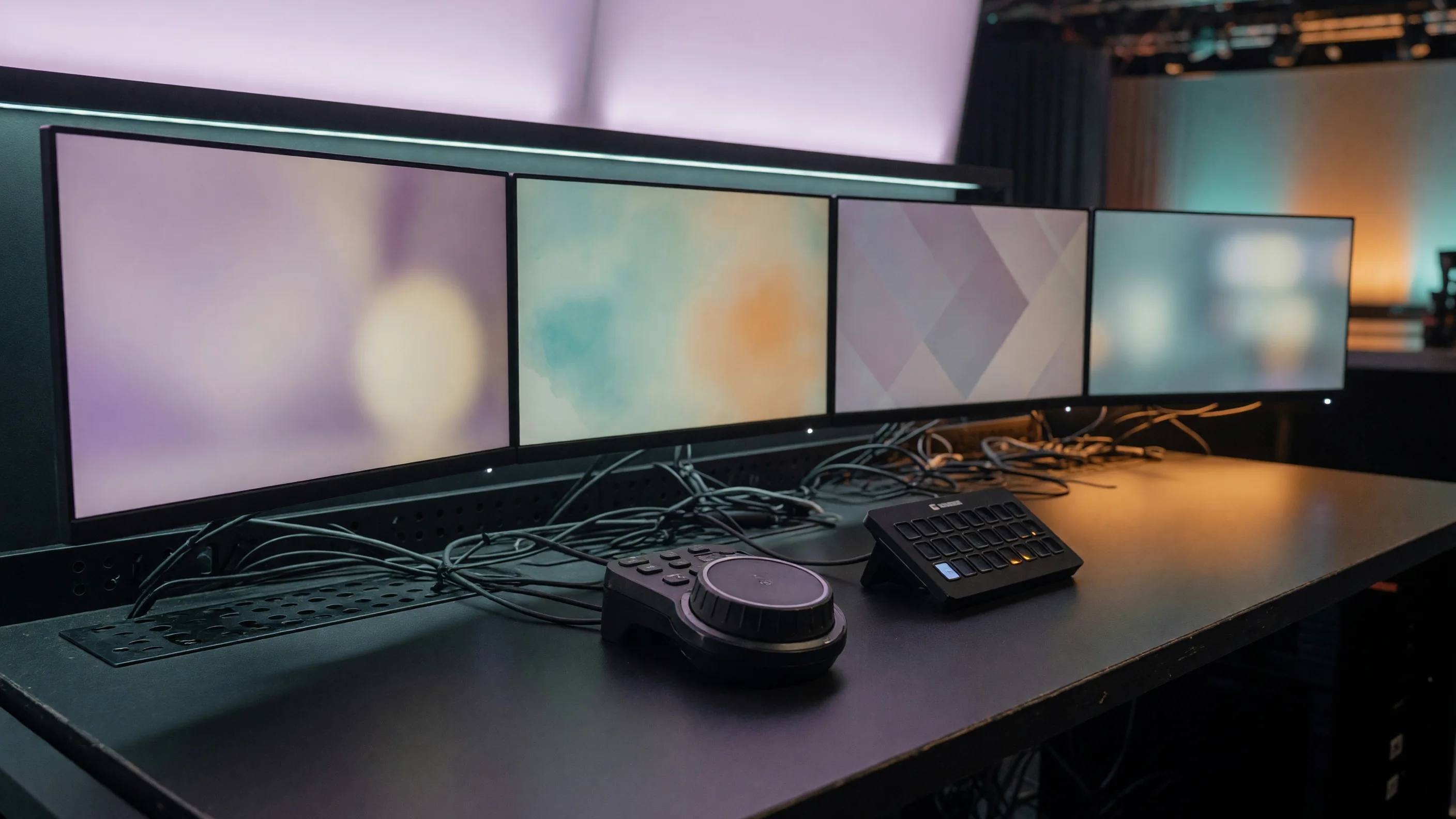 Observer station with multi-angle match feeds