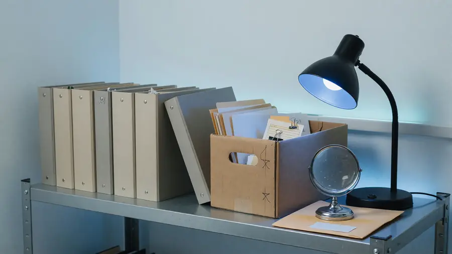 Company research shelf with public filings